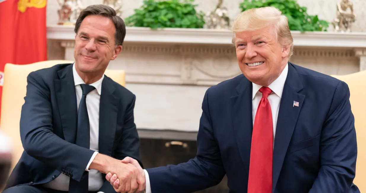 Mark Rutte i Donald Trump/X.com/