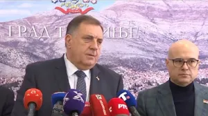 Dodik i Vučević nakon sastanka u Trebinju/Screenshot/