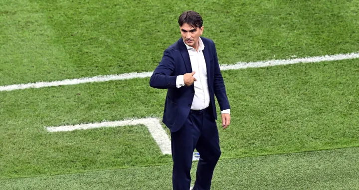 epa10370319 Head coach Zlatko Dalic of Croatia during the FIFA World Cup 2022 third place soccer match between Croatia and Morocco at Khalifa International Stadium in Doha, Qatar, 17 December 2022. EPA/Noushad Thekkayil