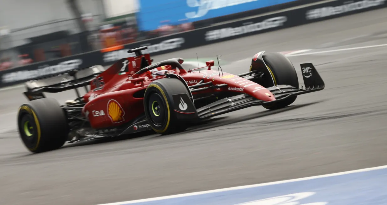 epa10276279 Monaco's Formula One driver Charles Leclerc of Scuderia Ferrari competes during the Formula One Grand Prix of Mexico City at the Circuit of Hermanos Rodriguez, in Mexico City, Mexico, 30 October 2022. EPA/JOSE MENDEZ