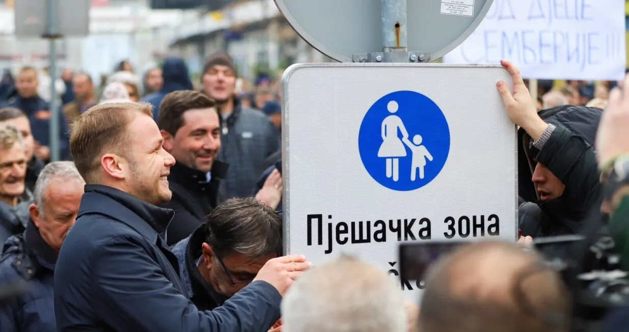 Draško Stanivuković, protest u Banjoj Luci/Goran Dakić