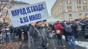 Protest u Banjoj Luci, Draško Stanivuković, manje para za gradove Banja Luka, Bijeljina, Palata predsjednika/Goran Dakić/