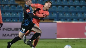 15.12.2024., stadion Varteks, Varazdin - SuperSport HNL, 17. kolo, NK Varazdin - NK Osijek. Aleksa Latkovic, Nail Omerovic. Photo: Vjeran Zganec Rogulja/PIXSELL