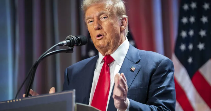 United States President-elect Donald J. Trump speaks during a meeting with House Republicans at the Hyatt Regency Hotel in Washington, DC, USA on November 13, 2024. Photo by Allison Robbert/Pool via CNP/ABACAPRESS.COM Photo: CNP/ABACA/ABACA/Cnp/abaca/abaca