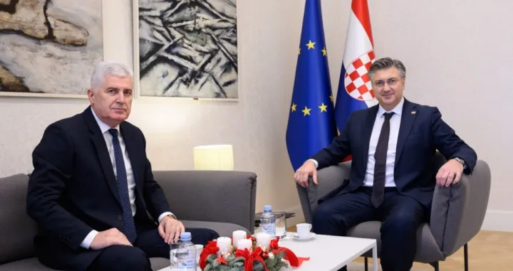 Dragan Čović i Andrej Plenković, sastanak/