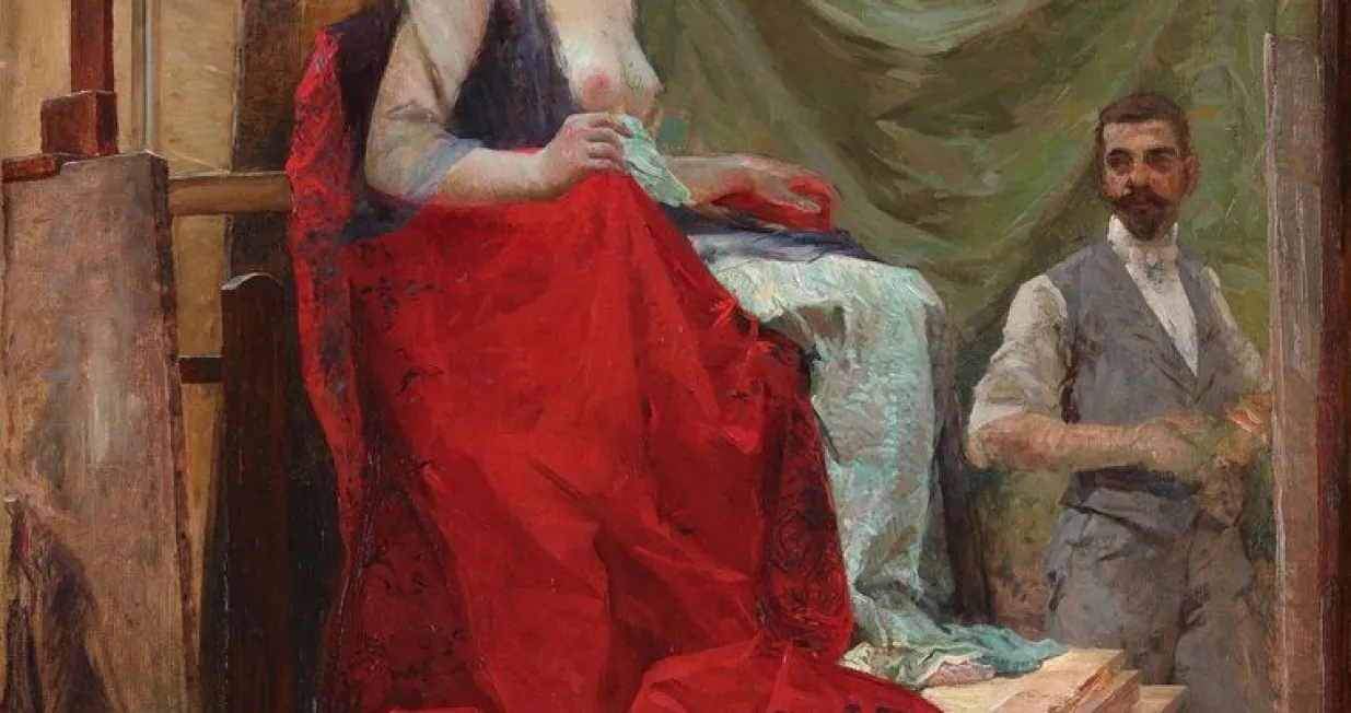 Vlaho Bukovac: Portret Bele Čiko&scaron;a u atelijeru, 1896./Goran Vranic