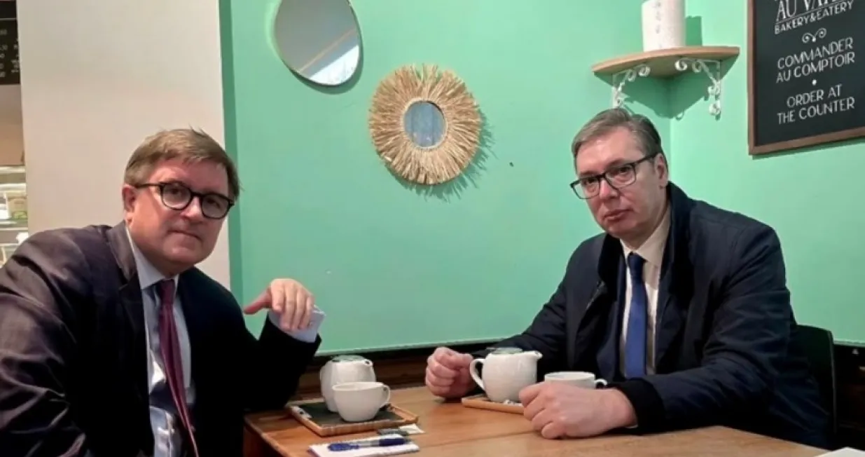 James O'Brien i Aleksandar Vučić/