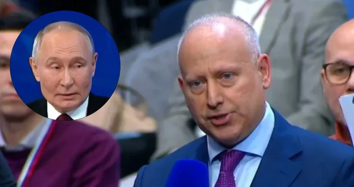 Steve Rosenberg, Vladimir Putin/Screenshot