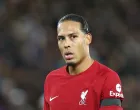 epa10383026 Virgil Van Dijk of Liverpool reacts during the English Premier League soccer match between Liverpool FC and Leicester City in Liverpool, Britain, 30 December 2022. EPA/Adam Vaughan EDITORIAL USE ONLY. No use with unauthorized audio, video, data, fixture lists, club/league logos or 'live' services. Online in-match use limited to 120 images, no video emulation. No use in betting, games or single club/league/player publications