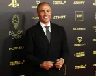 epa09611373 Former Italian international and 2006 FIFA World Cup winner Fabio Cannavaro arrives for the 2021 Ballon d'Or ceremony at Theatre du Chatelet in Paris, France, 29 November 2021. EPA/YOAN VALAT