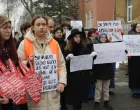 Studenti protest srbijanska ambasada/Senad Gubelić