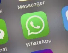 epa09442519 (FILE) - The logo of mobile application WhatsApp (C) displayed on a smartphone screen in Taipei, Taiwan, 26 September 2017 (reissued 02 September 2021). The Irish Data Protection Commissioner (DPC) in a statement on 02 September 2021 announced it had 'imposed a fine of 225 million euro on WhatsApp' Ireland over the messenger application's handling data sharing with its parent company Facebook. EPA/RITCHIE B. TONGO *** Local Caption *** 55842512/Ritchie B. Tongo