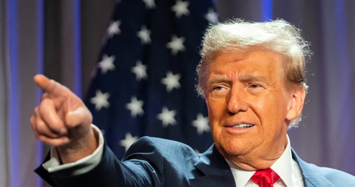 United States President-elect Donald J. Trump speaks during a meeting with House Republicans at the Hyatt Regency Hotel in Washington, DC, USA on November 13, 2024. Photo by Allison Robbert/Pool via CNP/ABACAPRESS.COM Photo: CNP/ABACA/ABACA/Cnp/abaca/abaca