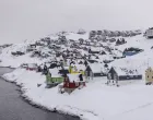 epa09098305 A general view of Myggedalen area in Nuuk, Greenland, 25 March 2021. Greenland will hold parliamentary elections on 06 April 2021. EPA/Christian Klindt Soelbeck DENMARK OUT/Christian Klindt Soelbeck