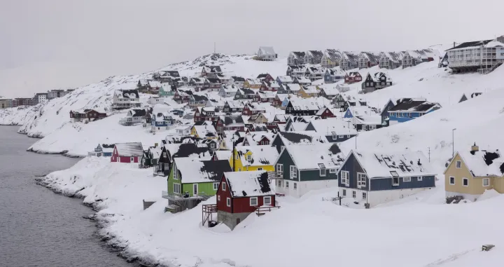 epa09098305 A general view of Myggedalen area in Nuuk, Greenland, 25 March 2021. Greenland will hold parliamentary elections on 06 April 2021. EPA/Christian Klindt Soelbeck DENMARK OUT/Christian Klindt Soelbeck