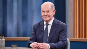 Berlin, Deutschland, 10.11.2024: Studio Berlin in Adlershof: TV-Sendung Caren Miosga: Bundeskanzler Olaf Scholz SPD ist als einziger Gast in der ARD-Talkshow zum Interview, um ?ber das Ampel-Aus und die n?chsten Schritte wie die anstehende Vertrauensfrage und Neuwahlen zu sprechen. Copyright: xdtsxNachrichtenagenturx dts_51108 Photo: IMAGO/dts Nachrichtenagentur/IMAGOSTOCK&PEOPLE/Imago/dts Nachrichtenagentur/ima
