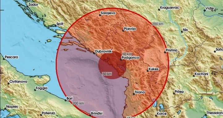 Do potresa je došlo na dubini od 10 km/ EMSC/Emsc