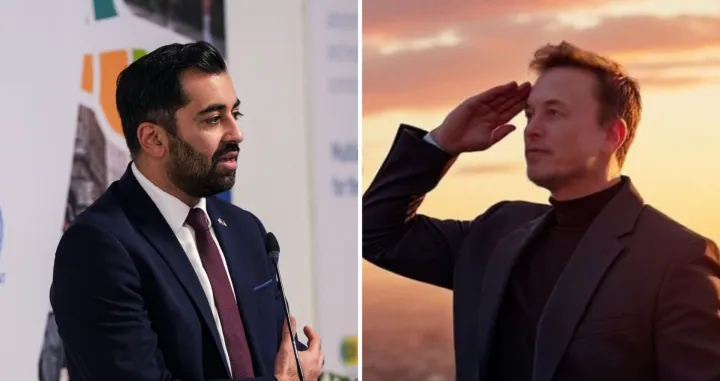 Humza Yousaf, Elon Musk//