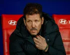 epa10396261 Atletico's head coach, Diego Pablo Simeone, reacts before the Spanish LaLiga soccer match between Atletico de Madrid and FC Barcelona at Civitas Metropolitano stadium in Madrid, Spain, 08 January 2023. EPA/Rodrigo Jimenez