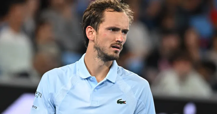 Daniil Medvedev (RUS) during his second match at the 2025 Australian Open at Melbourne Park in Melbourne, AUSTRALIA, on January 16, 2025. Photo by Corinne Dubreuil/ABACAPRESS.COM Photo: Dubreuil Corinne/ABACA/ABACA