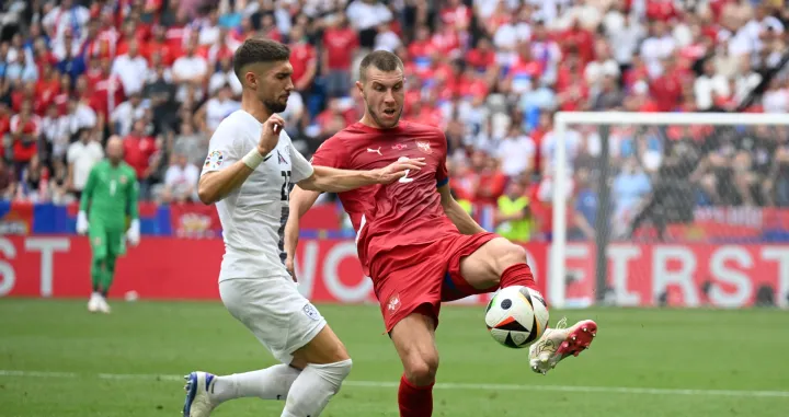 Strahinja PavlovićNogometna utakmica grupe C UEFA EURO 2024. izmeД'u Slovenije i Srbije u MГјnchenskoj nogometnoj areni u MГјnchenu (GГ¶khan BalcД± - Anadolu Agency)