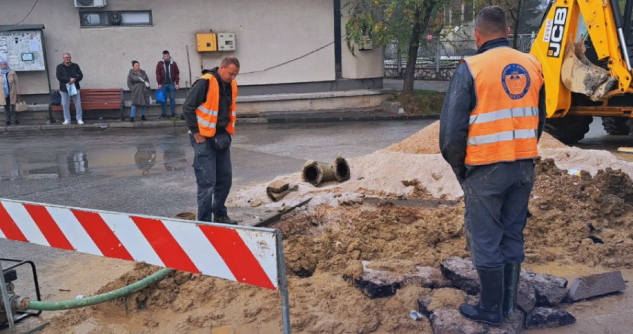 Radovi na vodovodnoj mreži u Sarajevu/Facebook