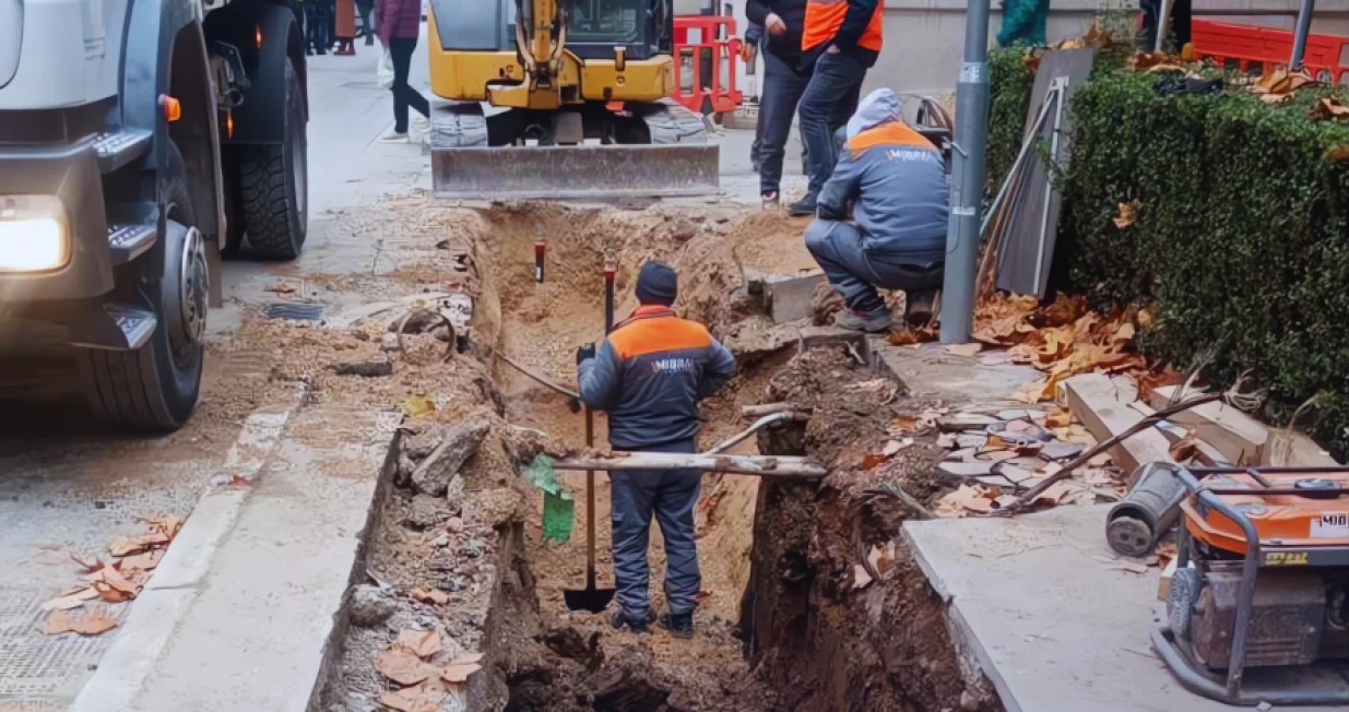 Radovi na popravkama vodovodnog sistema u Sarajevu/Kjkp Vik