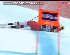 Težak pad Nine Ortlieb (FOTO: Screenshot/Eurosport)