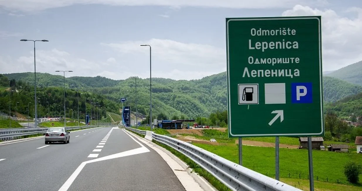 Odmorište Lepenica, autoput, autocesta/Jp Autoceste Fbih