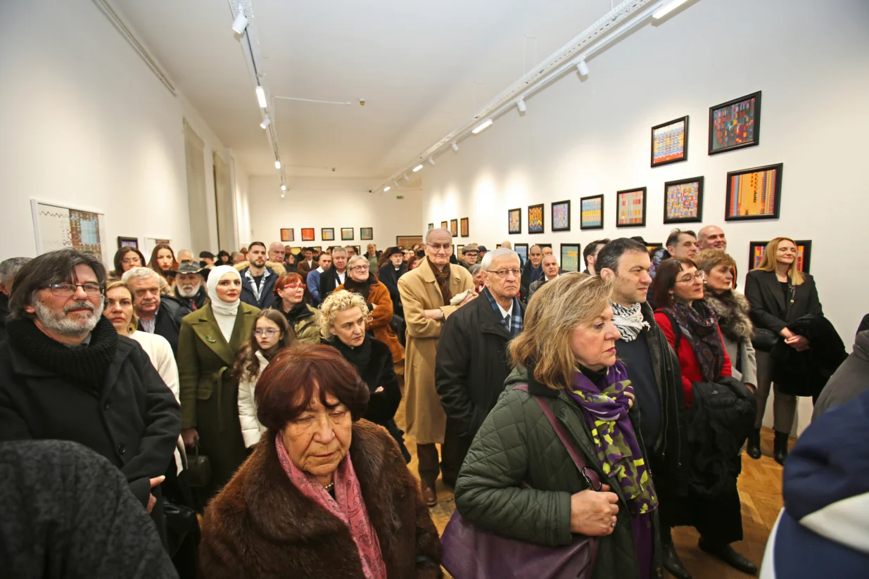 Sa otvaranja izložbe u Umjetničkoj galeriji BiH/Ammar Ak&scaron;amija/