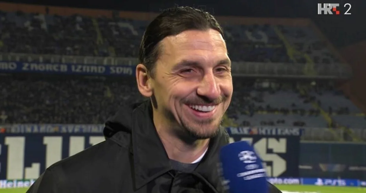 Zlatan Ibrahimović tokom intervjua (FOTO: Screenshot/HRT)