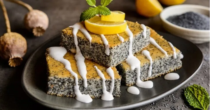 sočne kocke od maka i limuna/