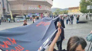 Protest na Trgu Krajine protiv usvajanja Zakona o NVO, strani agenti/Goran Dakić/