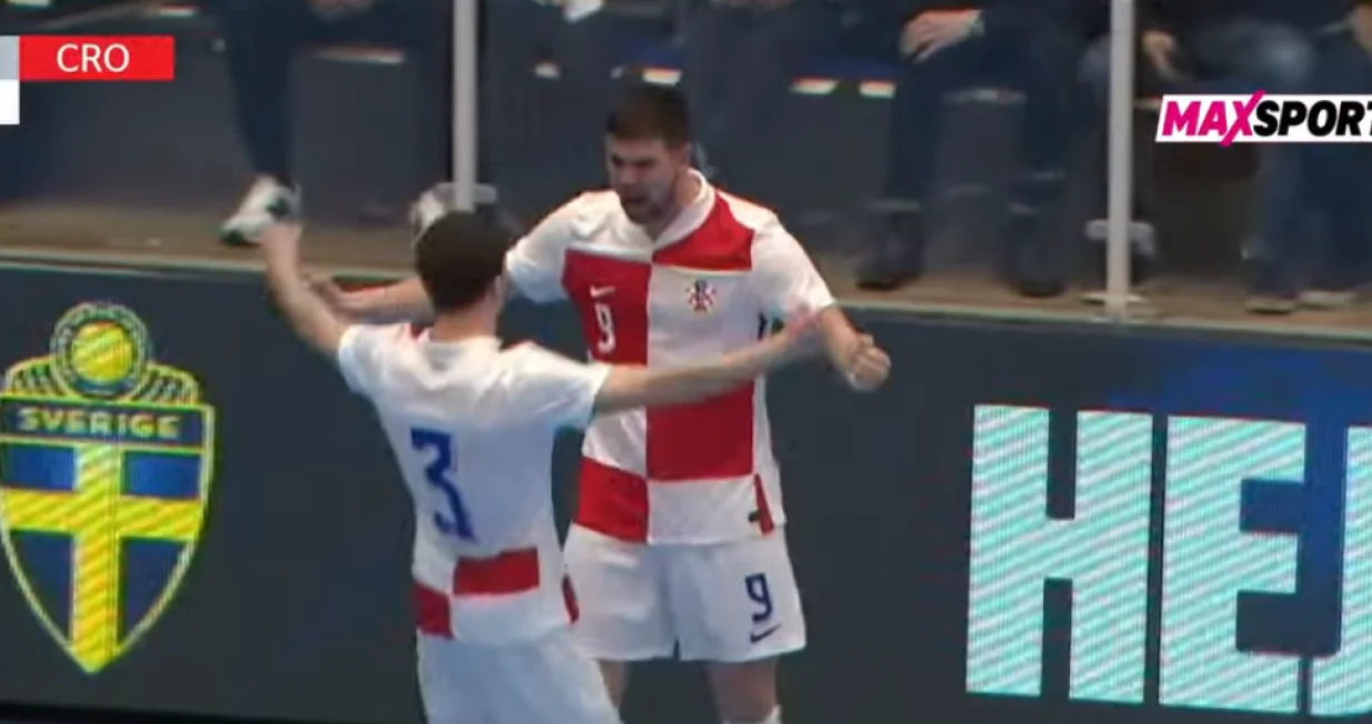 Luka Perić slavi pogodak (FOTO: Screenshot/MAX Sport)