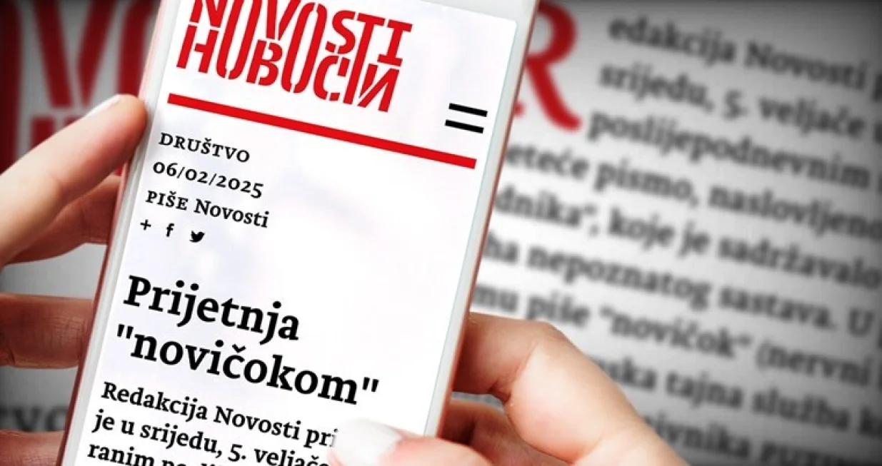 Prijeteće pismo stiglo na adresu redakcije portala Novosti//