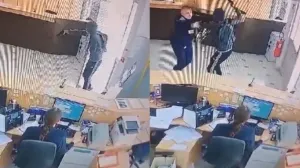 pljačka, mostar, čuvar, zaštitar, pištolj, snimak, kamera/Screenshot