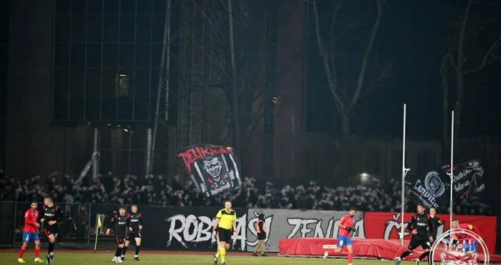 Robija&scaron;i na utakmici Borac - Čelik (FOTO: UG Robija&scaron;i Zenica 1988)