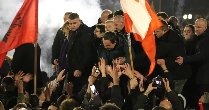 Albin Kurti proglasio pobjedu/Anadolija/