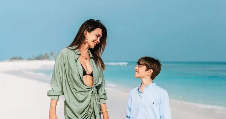 Severina Vučković i sin Aleksandar//