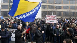 Protesti privrednika ispred Vlade FBiH/Damir Deljo