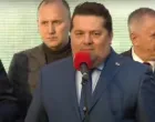 Nenad Stevandić, predsjednik NSRS-a, obraćanje na mitingu, miting podr&scaron;ke/