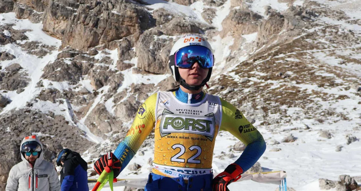 Elvedina Muzaferija na treningu u Cortini