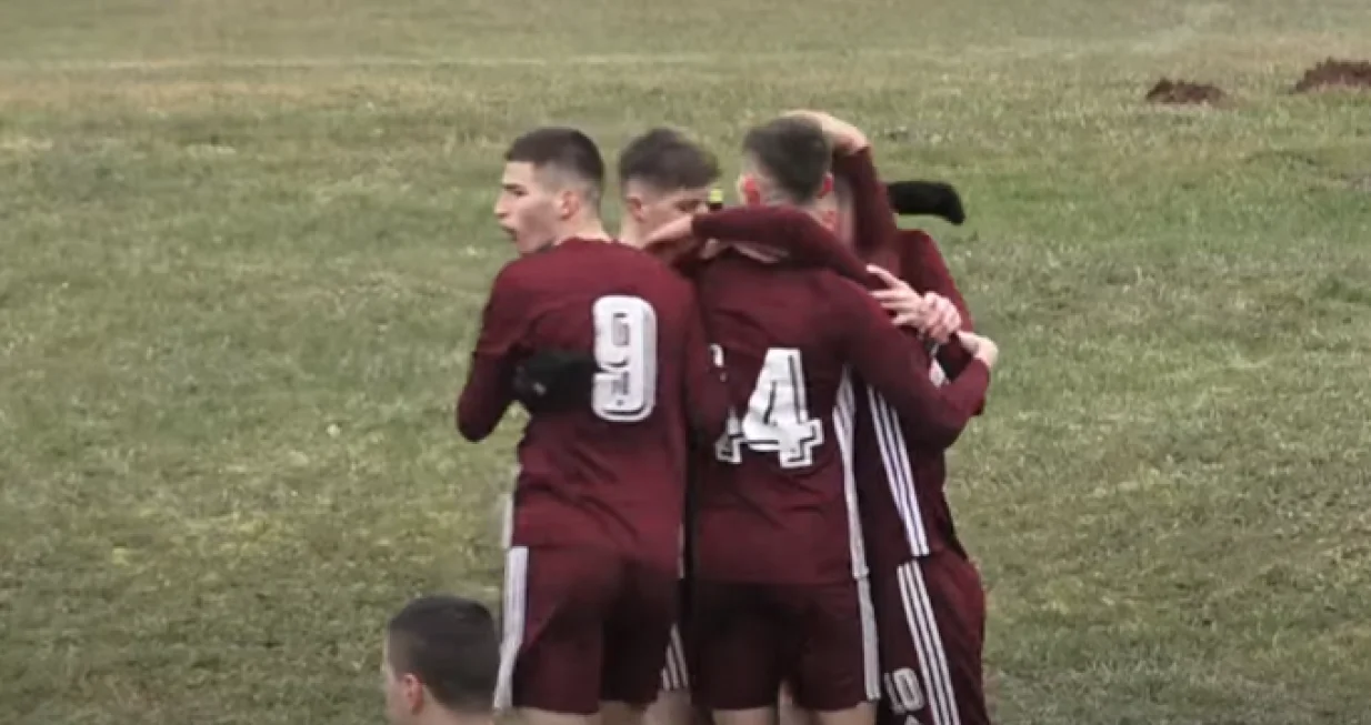 Slavlje juniora FK Sarajevo (FOTO: Screenshot/FK Sarajevo)