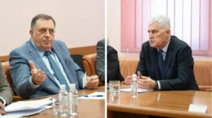 Milorad Dodik i Dragan Čović, hitan sastanak u Mostaru//
