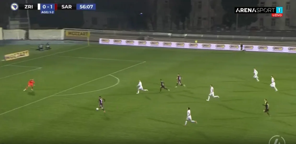 Ogromna šansa za Sarajevo (FOTO: Screenshot/Arena Sport)