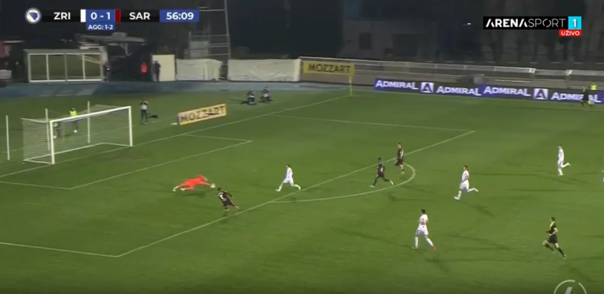 Ogromna šansa za Sarajevo (FOTO: Screenshot/Arena Sport)