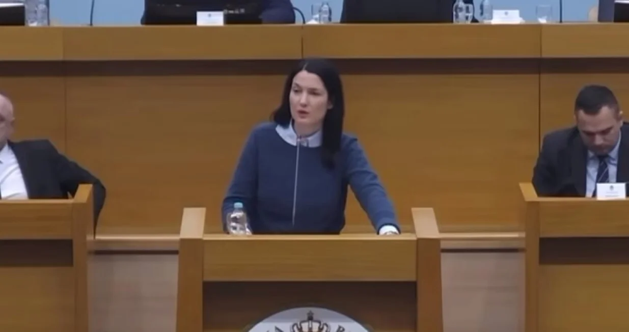 Jelena Trivić na sjednici NSRS-a/Bntv