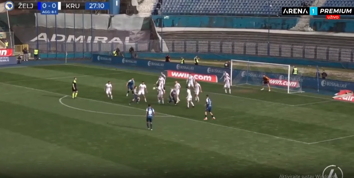 Neshvatljiv potez gostujućeg fudbalera