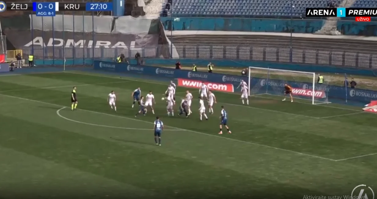 Neshvatljiv potez gostujućeg fudbalera