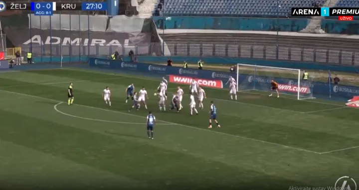 Neshvatljiv potez gostujućeg fudbalera